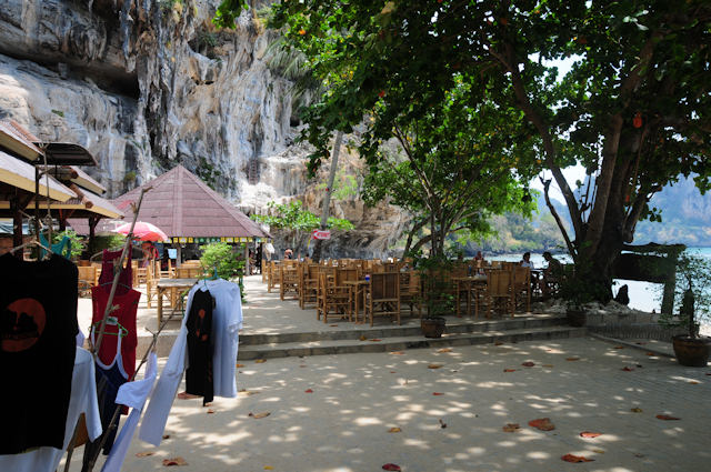 rock climbing at Railey Beach