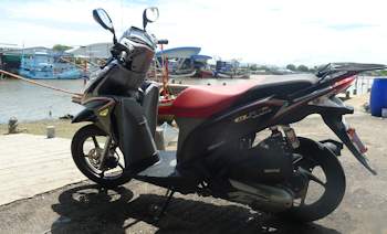 Honda Click 125i at Saeng Chan Beach Rayong