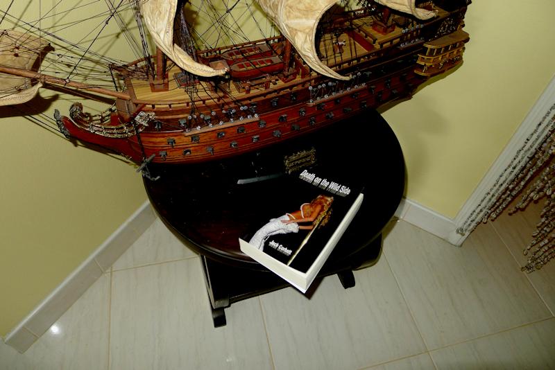 novel next to sailing ship